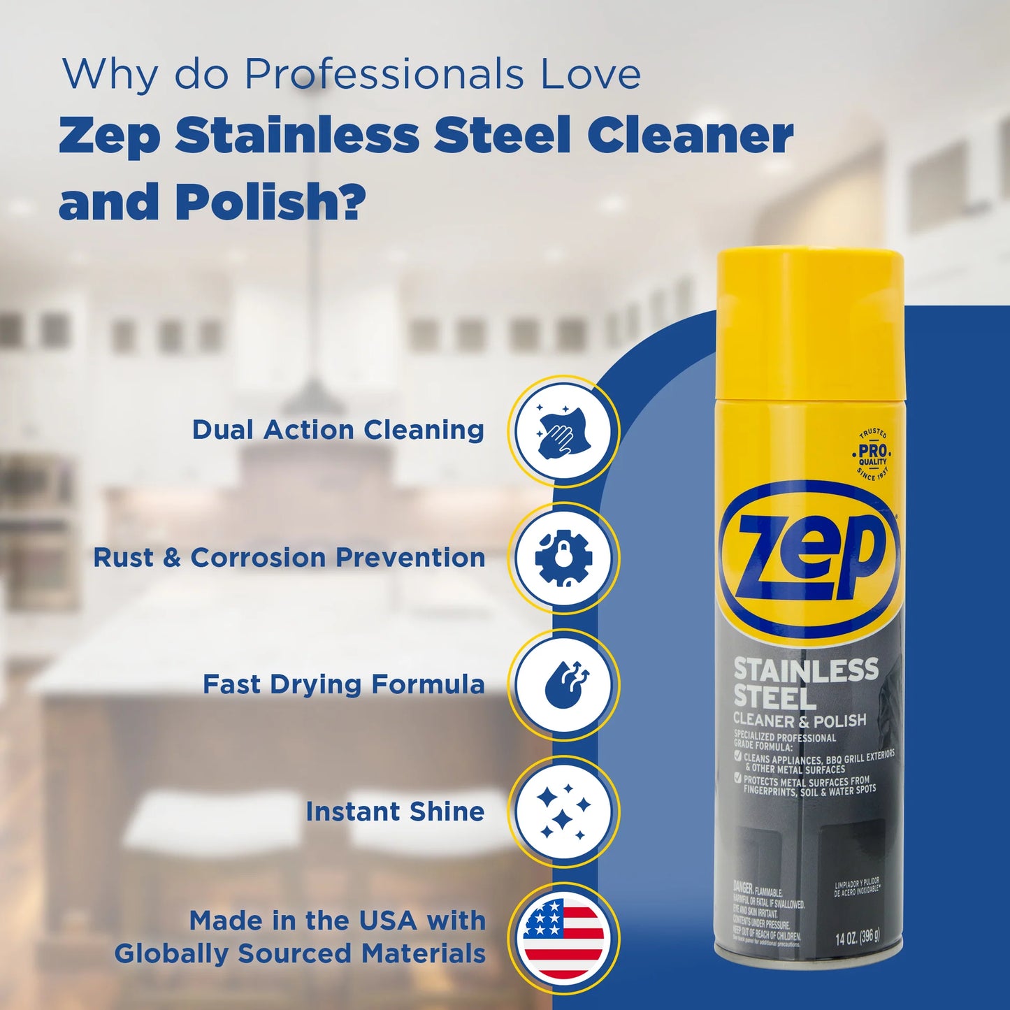 Zep Stainless Steel Cleaner & Polish